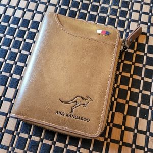 A1KS Kangaroo NEW Brown Zip up Wallet